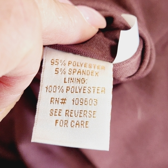 MONROE & Main Brown/Cream 3/4 Sleeve Fitted Dress Size:14 - Picture 15 of 15